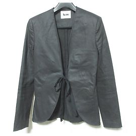 Acne No Collar Jacket Black
