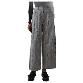 Proenza Schouler Pantalon vichy - taille UK 6 Noir