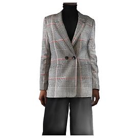 Anine Bing Black and white houndstooth jacket - size XS Black