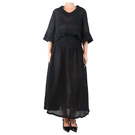 By Malene Birger Schwarzes transparentes Maxikleid - Größe UK 8 Schwarz