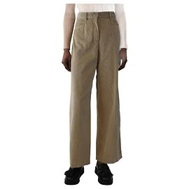 Weekend Max Mara Pantalones de pana beige - talla UK 4 Castaño