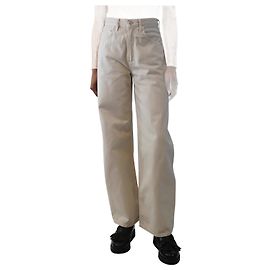 Agolde Jeans de mezclilla beige de pierna recta - talla UK 6 Beige