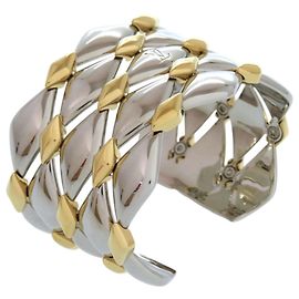 Louis Vuitton Maltage Stud Charm Armband Silber Golden