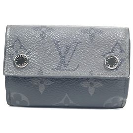 Louis Vuitton Monogram Eclipse Discovery Compact Wallet Brown Black