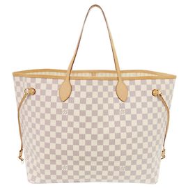 Louis Vuitton Neverfull GM Damier Azur Tote Bag Weiß