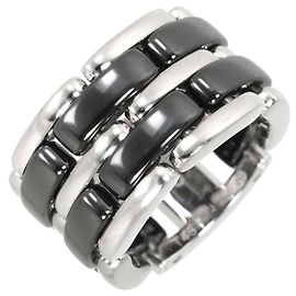 CHANEL Ultra #48 Große Ring aus 18K Weißgold und schwarzer Keramik Andere