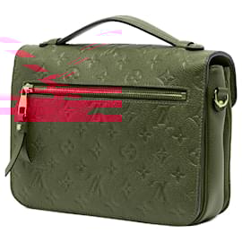 Louis Vuitton-Louis Vuitton Red Monogram Empreinte Pochette Metis-Red
