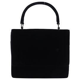 Prada Vintage Samt-Handtasche Schwarz