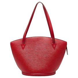 Bolsa de compras Saint-Jacques Epi Louis Vuitton Vermelho