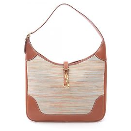Borsa a Spalla Hermès Trim 35 Noisette Marrone Multicolore Nocciola