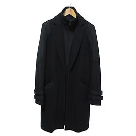 Autre Marque Comptoir des Cotonniers Wool Chester Coat Black