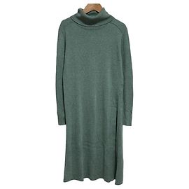 Autre Marque Strickkleid mit Rollkragen VIVIENNE TAM Grün