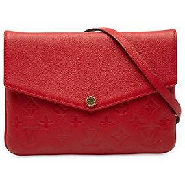 Louis Vuitton Rosso Monogram Empreinte Twice Rosso