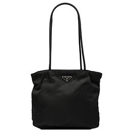Borsa a Spalla Prada in Tessuto Nero Nero
