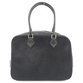Bolsa de mão Hermès Plume 28 cm Preto