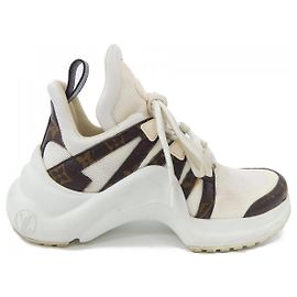 Louis Vuitton LV Archlight Patent Monogram Sneakers White