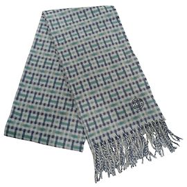 Sciarpa in cashmere Hermès in blu e verde Blu Verde