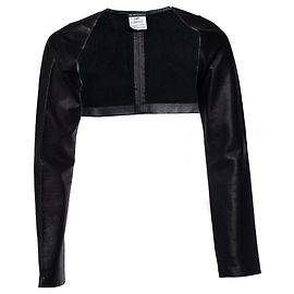 Ann Demeulemeester, bolero in pelle Nero