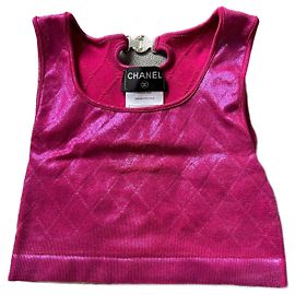 Chanel Iridescent Pink Bra Pink