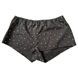 Chanel Shorty Culotte Black CC Pattern Size 36 Black