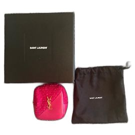 Llavero Pouch Cube YSL Saint Laurent Rosa
