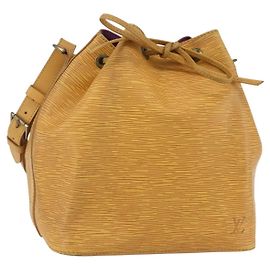 Sac à main Petit Noé Louis Vuitton en cuir Epi petit Jaune