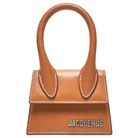 Jacquemus Le Chiquito Mini de couro mini Marrom