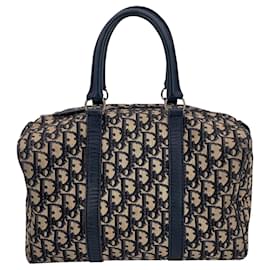 Dior-Dior Vintage Cloth Handbag Diorissimo-Blue
