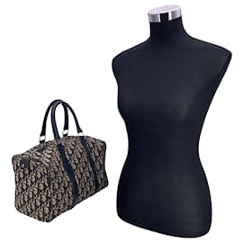 Dior-Dior Vintage Cloth Handbag Diorissimo-Blue
