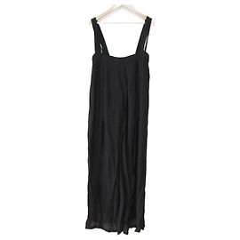 Autre Marque Normment Rayon Langes Kleid Schwarz