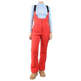 Poivre Blanc Red stretch ski bib pants - size L Red