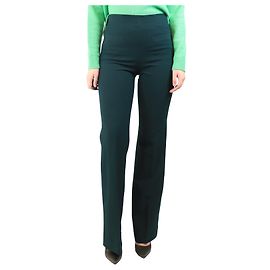 Sandro Pantalon droit vert émeraude - taille UK 8 Vert