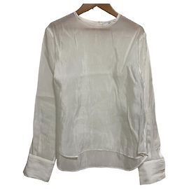 Autre Marque ASTRAET Langarm-Transparente Pullover-Shirt Weiß