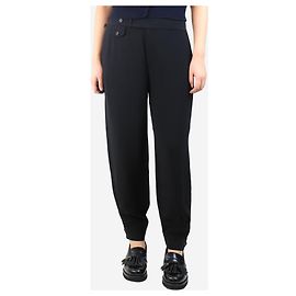 Ralph Lauren Pantaloni in seta nera - taglia UK 14 Nero