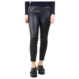 Michael Kors Schwarze Lederhosen - Größe UK 12 Schwarz