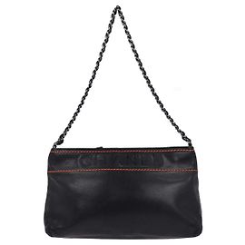Pochette de cuero Lax de Chanel Negro