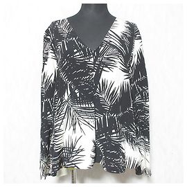 Theory SERENE CDC TOP IN SETA CON SCOLLO RILASSATO Nero Altro