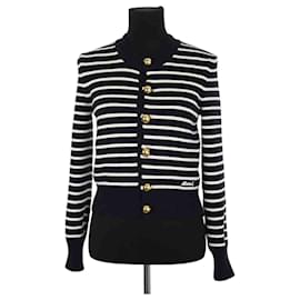 Ami Blauer Baumwollcardigan Blau