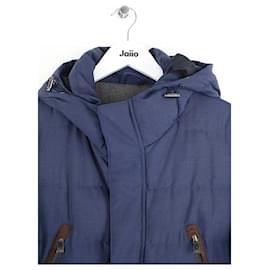 Corneliani-Blue down jacket-Blue