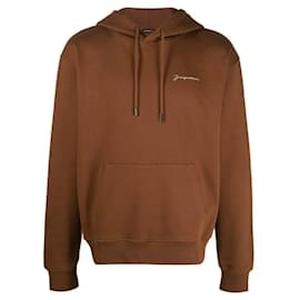 Jacquemus-JACQUEMUS - Le Sweatshirt Brodé Jacquemus en coton marron (XXS)-Brown