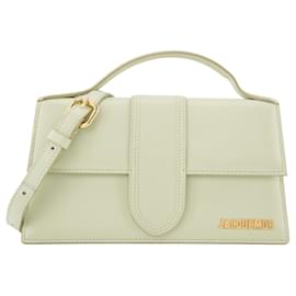 Jacquemus-JACQUEMUS - Le Grand Bambino Shoulder Bag in Green Leather-Green