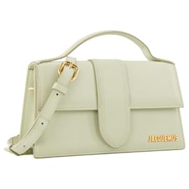 Jacquemus-JACQUEMUS - Le Grand Bambino Shoulder Bag in Green Leather-Green