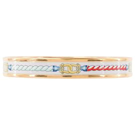 HERMÈS - Armreif 60 Seile Emaille Golden