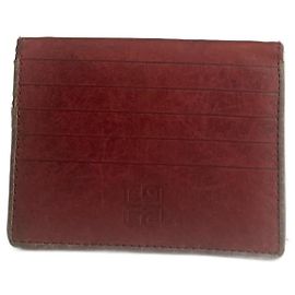 Vintage Givenchy Leather Card Holder Brown Brown