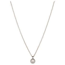 CHOPARD - Pendentif Happy Diamonds Chopard en or gris Métallisé