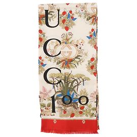 GUCCI - Étole GUCC100 Gucci en soie multicolore Multicolore
