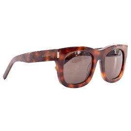 SAINT LAURENT - Occhiali da sole Monceau Saint Laurent in tartaruga marrone Marrone
