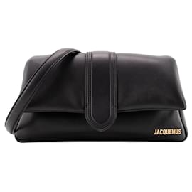 Jacquemus-JACQUEMUS - Sac à bandoulière Le Bambimou Jacquemus en cuir noir-Black