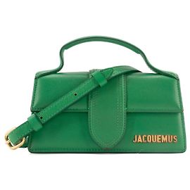 JACQUEMUS - Bolsa transversal Bambino Jacquemus em couro verde Verde
