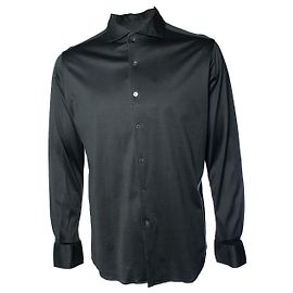 Camicia Canali in cotone verde XL Verde